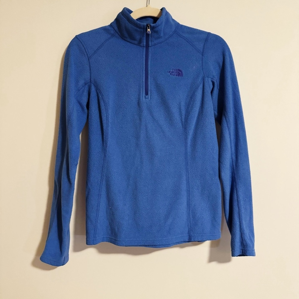 The North Face - Blue Fleece Quarter Zip Sweater